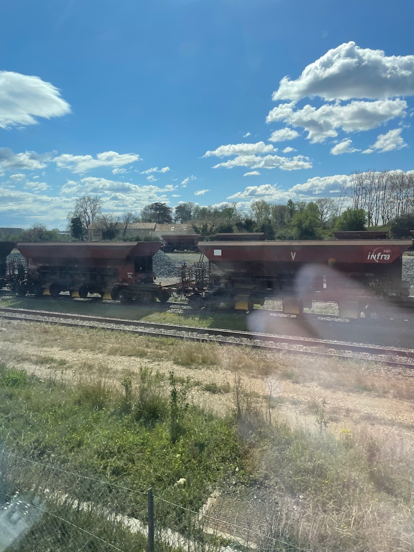 Unser TGV auf dem Weg in den Süden
