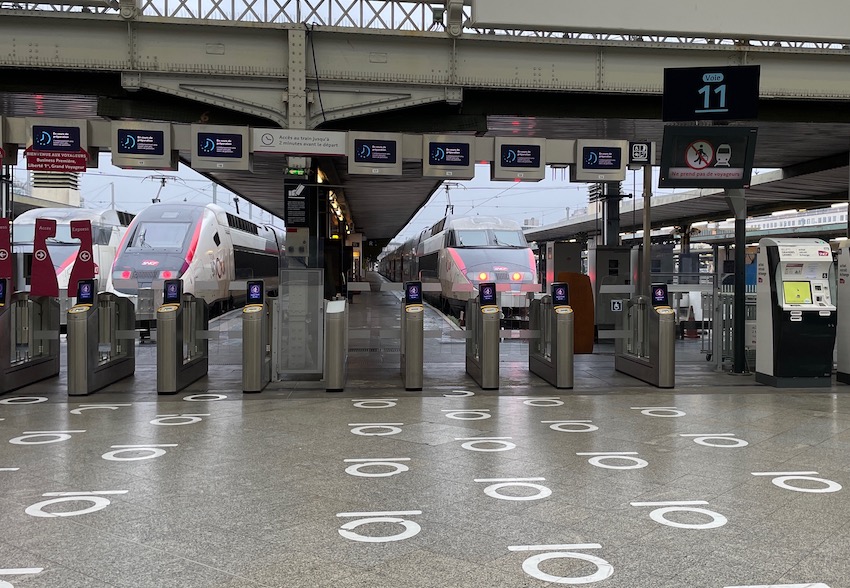 Züge am Gare de Lyon stehen bereit