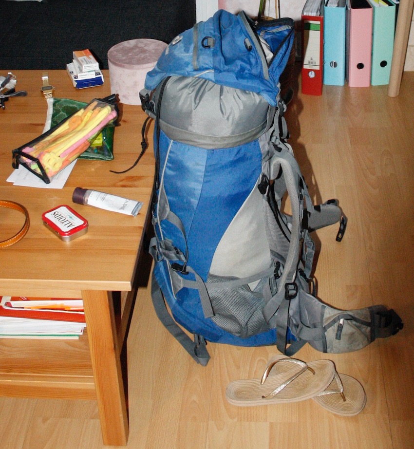 Mein voller Backpack